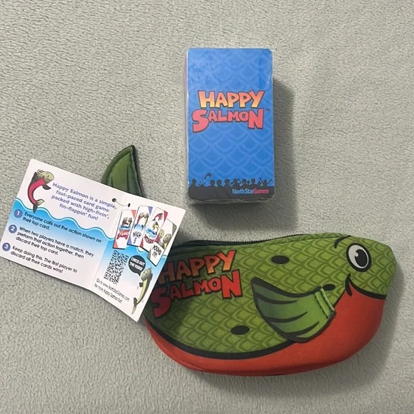 HAPPY SALMON Card Game of the Year 4-6 Players, Ages 6+ Boys/Girls/Family Fun - Picture 3 of 3